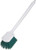 Carlisle 4050109 Sparta Plastic Handle Utility Scrub Brush  Polyester Bristles  20inch  Length x 3inch  Width  1.63inch  Bristle Trim  Green