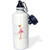 3dRose wb_200545_1 LITTLE CUTE BALLERINA IN PINK WITH TEXT BACKGROUND - Sports Water Bottle, 21oz
