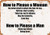 Wall-Color 9 x 12 Metal Sign - How to Please a Woman and a Man - Vintage Look
