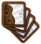 3dRose Guitar Music Concept - Ceramic Tile Coasters, Set of 4 (cst_149974_3)
