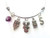 Owl Charm Bracelet Personalized Expandable Stainless Steel Bangle