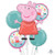 Anagram Peppa Pig Foil Balloon Bouquet  Medium  Multicolor