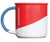 Starbucks 2017 Holiday Red Angle Dipped Coffee Cup Mug, 12 Fl Oz