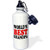 3dRose wb_149780_1 "World's Best Grandpa, Red, " Sports Water Bottle, 21 oz, White