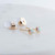 White Opal Tiny Stone 3mm with 14K Gold Filled Stud Earrings