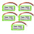 5 Pack Replacement Battery for AT and T TL92420 Cordless Phone -800mAh  2.4V  NI-MH-