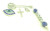 Christening Baptism Cross Evil Eye Pin