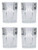 North Carolina A and T State Aggies 2 Ounce Square Shot Glass laser etched logo Design 4-Pack