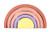Rainbow Stacker Wooden rainbow stacking toy Building blocks Stacking puzzle Rainbow tunnel Montessori toys Rainbow stacker Waldorf toys for babies Rainbow blocks Sorting Learning 5 pieces Small Pink