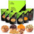 Valentines Day Gourmet Dried Fruit  and  Nut Gift Basket  Green Box -6 Bags- - Food Arrangement Platter  Care Package Variety  Prime Birthday Assortment  Healthy Kosher Snack Tray for Women  Men  Adults