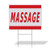 Plastic Weatherproof Yard Sign Massage Business Style T Salon  and  Spa Brown Massage for Sale Sign Multiple Quantities Available 18inx12in One Side Print One Sign