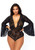 Leg Avenue Women_s Plus Size Lingerie  Black
