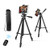 Phone Tripod  Aureday 50  Extendable Adjustable Smartphone  and  Tablet Tripod Stand with Phone Holder Mount  and  Remote  Compatible with Tablet Cell Phone Camera