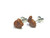 Mini Chocolate Bunny Stud Earrings - Tiny Food Jewelry