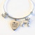 Border Collie Bracelet - Expandable Charm Bangle for Herding Dog - Small-Med