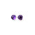 Amethyst Studs  Small 4mm Purple Stone Earrings  Sterling Silver