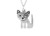 925 Silver Dog Charm Necklace on 18inch  Chain Solid Sterling Chain for Women and Girls