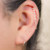 .925 Sterling Silver Hoop Earring with Dangling Chains for Helix or Conch