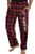 Marvel Comics Men_s Spider-Man Logo Plaid Lounge Pants Sleepwear Pajama Pants -XL-
