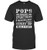 Pops Knows Everything Grandpa Father_s Day Funny Gift T-Shirt -Black S-