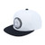 WITHMOONS Illuminati Patch Snapback Hat Flat Brim Baseball Cap AL21307 -White-