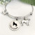Life Is Golden Retriever Bracelet - Expandable Dog Charm Bangle - Small-Med