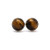 6mm Tigers Eye Stud Earrings in Sterling Silver or Yellow Gold Fill