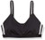 adidas womens All Me 3-Stripes Mesh Bra Black White Small