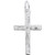 Sterling Silver Medium Flared Cross Charm -Baxley Jewelry 2020-