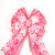 Pink Heart Valentine_s Day Wreath Bow with Harlequin