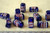 July 4th Patriotic Handmade Lampwork U.S. Flag Rectangular Glass Beads -12 Beads Pack-