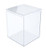 Clear Plastic Box - 3 7 16inch  Square X 4 1 2inch  Tall - 6 Boxes Per Pack