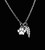 Sterling Silver Pet Loss Gift  Cat Memorial Necklace  Dog Paw Print Jewelry  Loss of Cat or Dog with Angel Wing Charm Sterling Silver Pet Loss Gift  Cat Memorial Necklace  Dog Paw Print Jewelry  Loss of Cat or Dog with Angel Wing Charm
