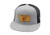 Branded Bills Montana _The 41_ Leather Patch Hat Flat Trucker - OSFA Grey Black