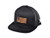 Branded Bills 1776_ Leather Patch Hat Flat Trucker - One Size Fits All -Black Black-