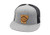 Branded Bills Arkansas _The 25_ Leather Patch Hat Flat Trucker - OSFA Grey Black