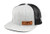 Branded Bills South Carolina Native_ Leather Patch Hat Flat Trucker - OSFA Heather Grey Black