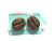 Coffee Bean Stud Earrings - Medium Roast - Tiny Food Jewelry