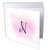 3dRose 3dRose Gabriella B - Monogram - Image of Pink Watercolor N Monogram - 12 Greeting Cards with envelopes -gc_305583_2-