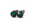 Tiny 4mm Deep Green Titanium Hypoallergenic Stud Earrings Featuring Swarovski Crystals