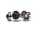 Tiny 4mm Purple Titanium Hypoallergenic Stud Earrings Featuring Swarovski Crystals