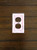Decorative Electrical Outlet Plate Plug-in Cover Fleur de lis Cast Iron Socket Shabby Chic Style Pale Pink or Pick Your Color