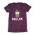 Women_s Boba Shirt- Baller Bubble Tea tshirt - Funny Asian Pearl Milk Tea T-Shirt