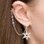 Handmade Christmas Ear Cuff Snowflake Earrings Earcuff Fake Piercing Snowflake Ear Cuff Cartilage Cuff Christmas Clothing Gift For Girl