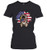 Takatori Naruka Sunflower American Flag Keeshond Dog Lovers Gift Women_s T-Shirt -Black S-