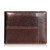 Mens Wallet Slim Genuine Leather RFID Thin Bifold Wallets For Men Minimalist Front Pocket ID Window 12 Card Holders Gift Box -Brown Leather-