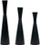 Set of 3 Taper Candle Holders Candlestick Holders  Vintage  and  Modern Decorative Centerpiece Candlestick Holders for Table Mantel Wedding Housewarming Gift -Black  S PlusM PlusL Set- Set of 3 Taper Candle Holders Candlestick Holders  Vintage  and  Modern Decorative Centerpiece Candlestick Holders for Table Mantel Wedding Housewarming Gift -Black  S PlusM PlusL Set-