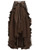 Women Gothic Victorian Steampunk Skirt Bustle Style Pirate Costume XL Brown