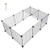 Mydio Cube Storage Metal Wire Cube Storage Pet Fence Wire Mesh Shelves and Rack  Black