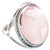 Rose Quartz Silver Ring 925 Solid Sterling Silver Handmade Jewelry Size 3-13 US